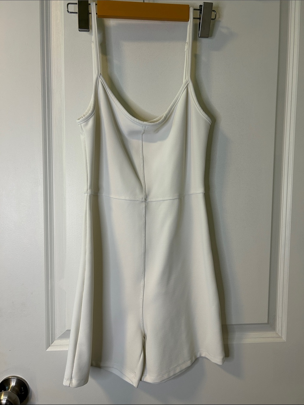 White Fox Boutique Cream Spaghetti Strap Romper